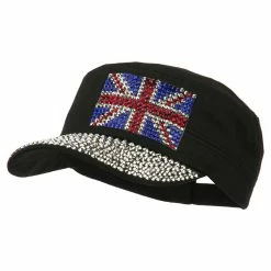 Something Special Jewel Army Cap With Great Britain Flag