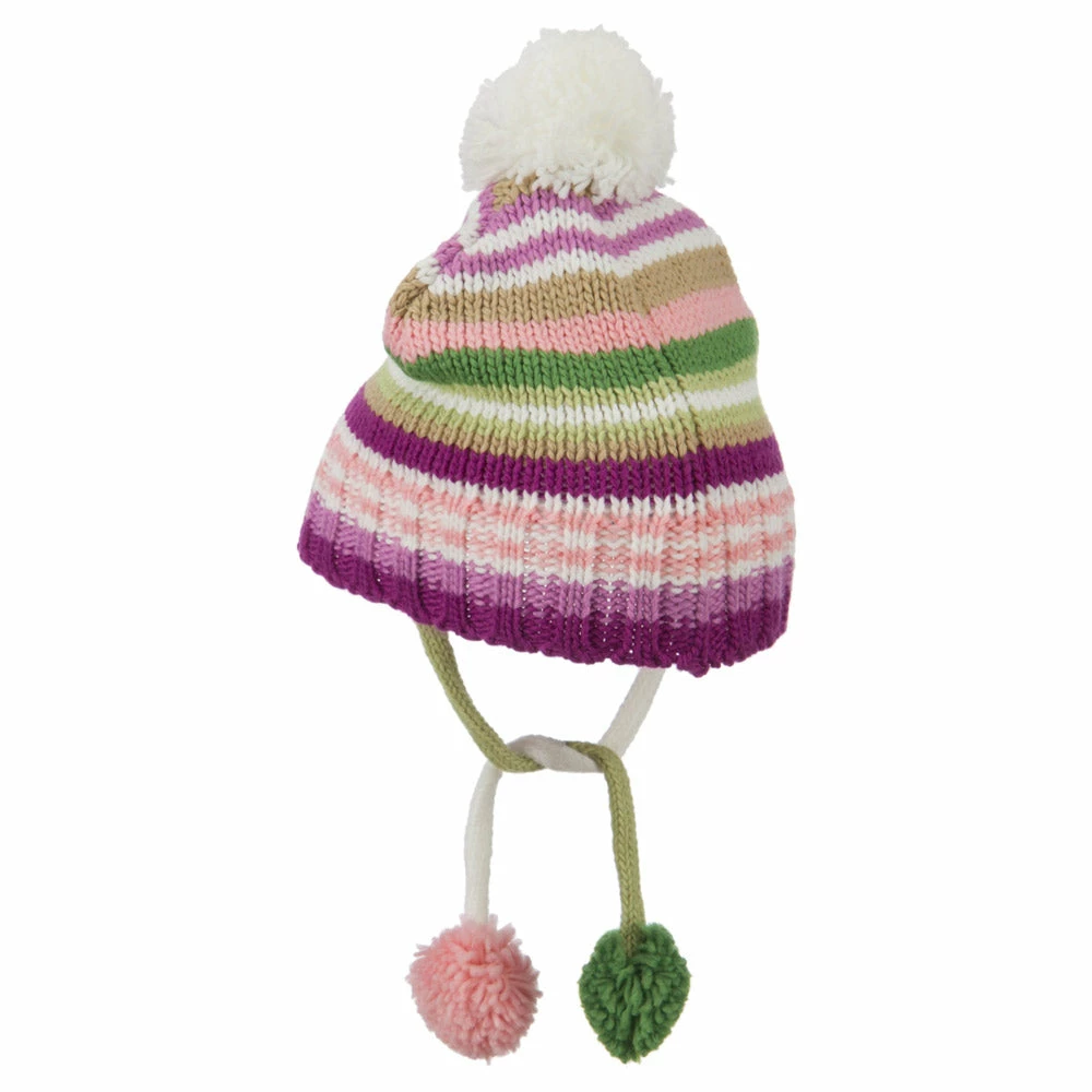 G And S Girl's Hat And Glove Set With Pom Poms - Image 4