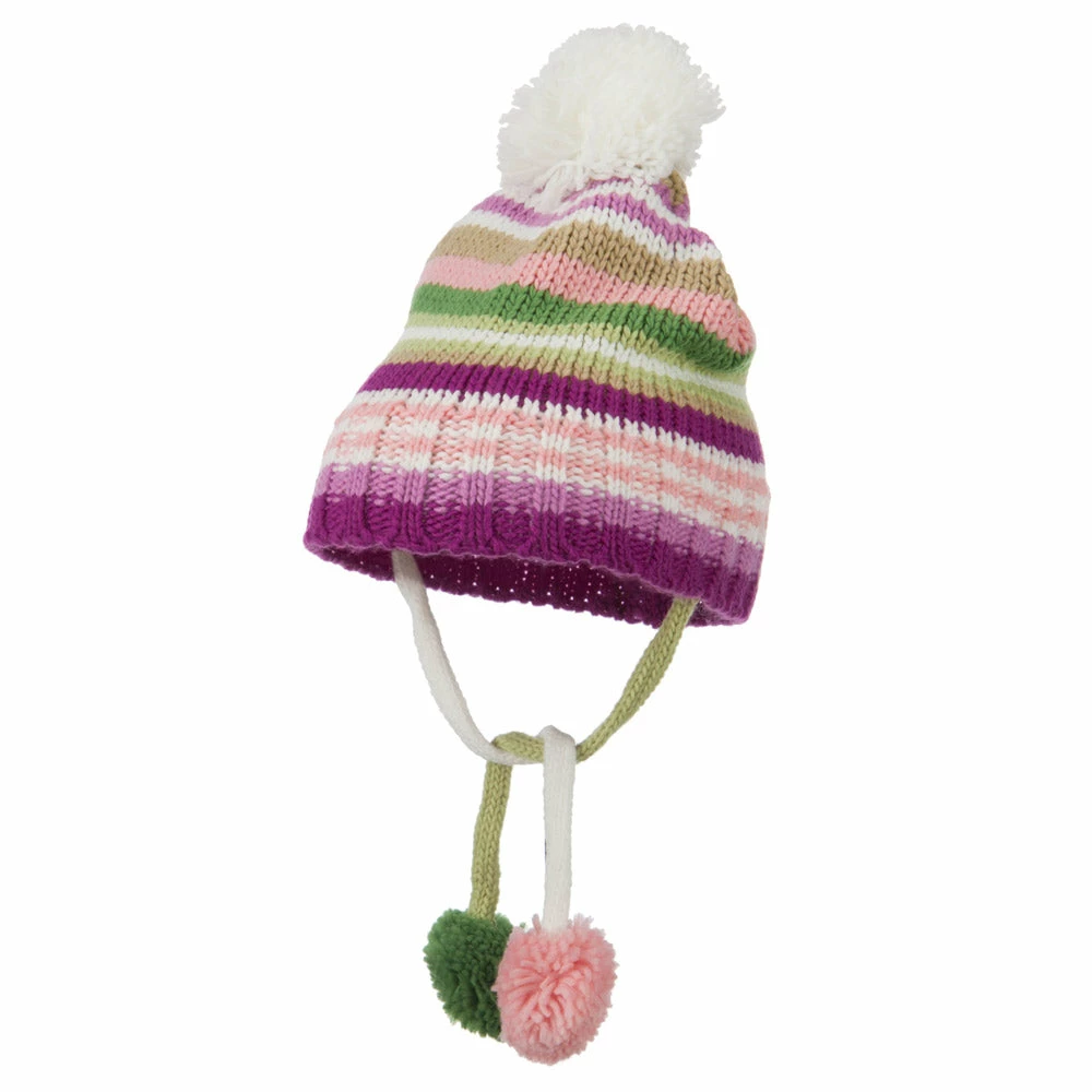 G And S Girl's Hat And Glove Set With Pom Poms - Image 5