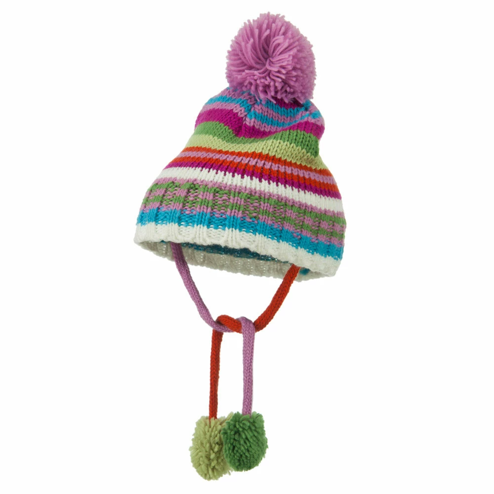G And S Girl's Hat And Glove Set With Pom Poms - Image 9