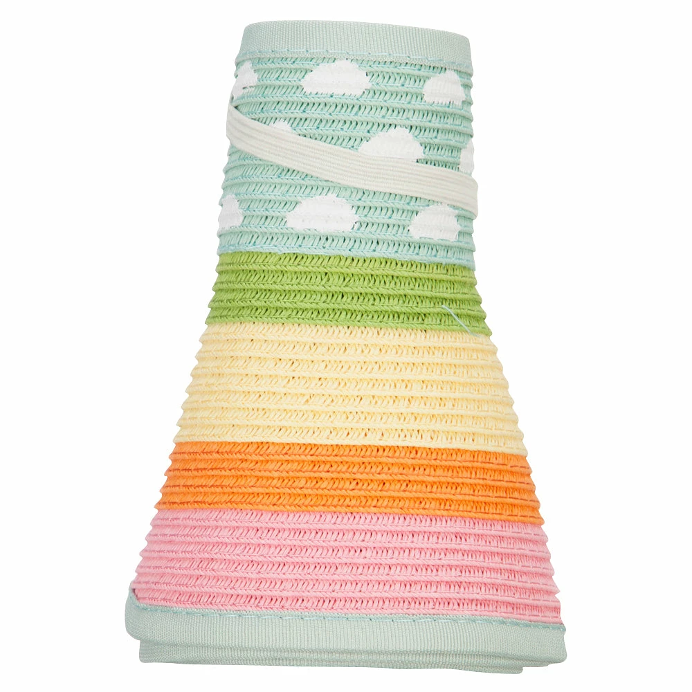 Jeanne Simmons Girl's Paper Braid Rolled 3.5 Inch Brim Visor - Image 5