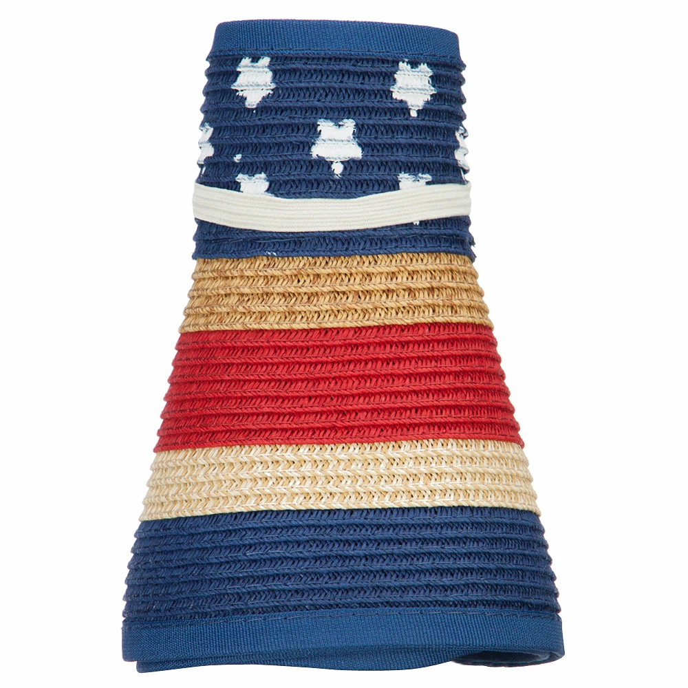 Jeanne Simmons Girl's Paper Braid Rolled 3.5 Inch Brim Visor - Image 15