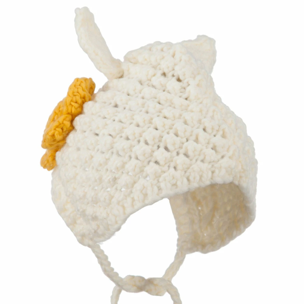 Jeanne Simmons Girl's Chin Strap Ear Accent Beanie - Image 2