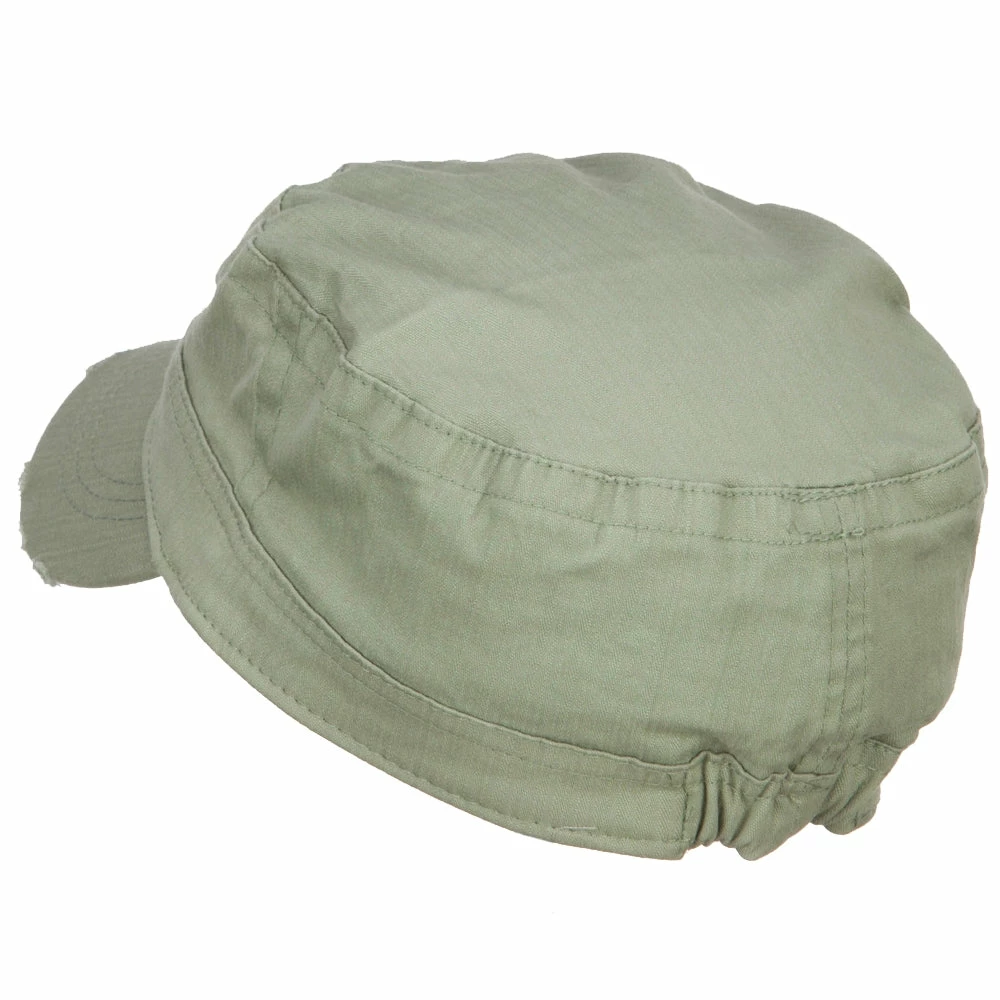 Hatiya Cotton Herringbone Army Cap - Image 7