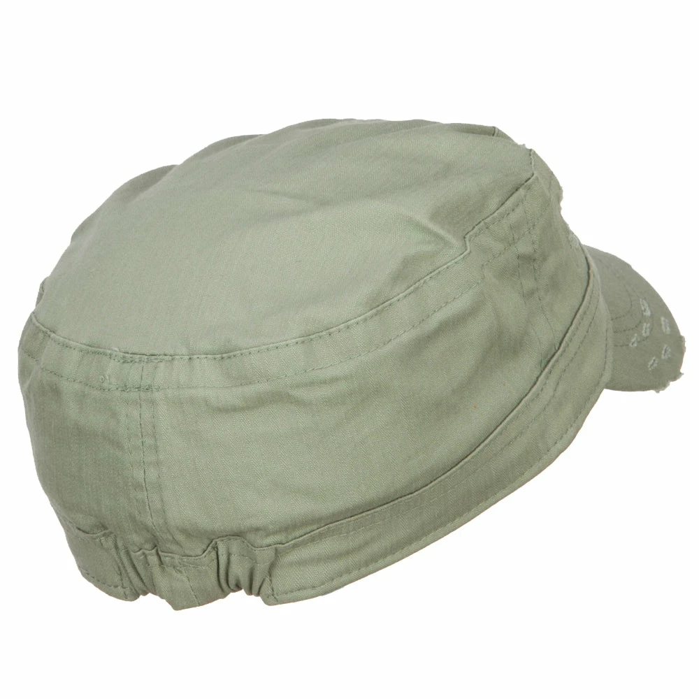 Hatiya Cotton Herringbone Army Cap - Image 8