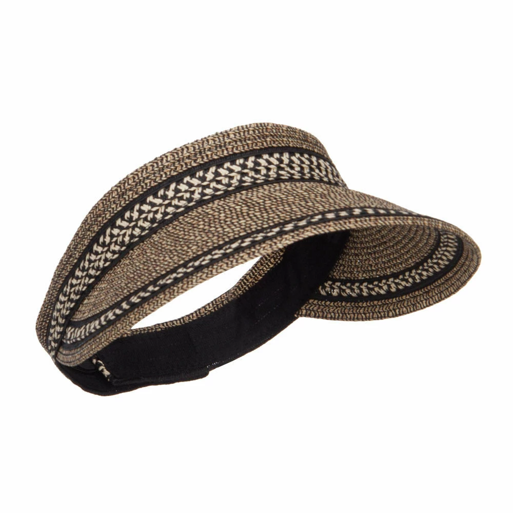 Jeanne Simmons UPF 50+ Herringbone Braid Rollable Visor - Image 4