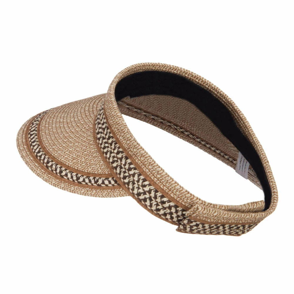 Jeanne Simmons UPF 50+ Herringbone Braid Rollable Visor - Image 7