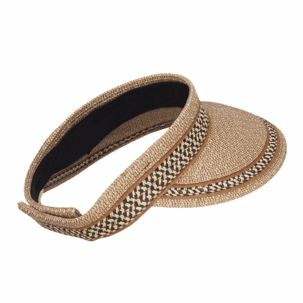 Jeanne Simmons UPF 50+ Herringbone Braid Rollable Visor - Image 8