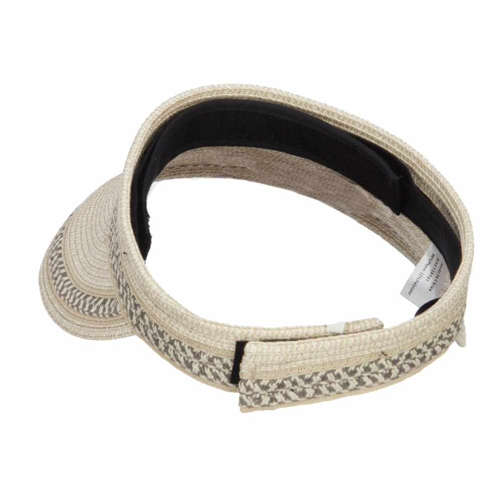Jeanne Simmons UPF 50+ Herringbone Braid Rollable Visor - Image 12