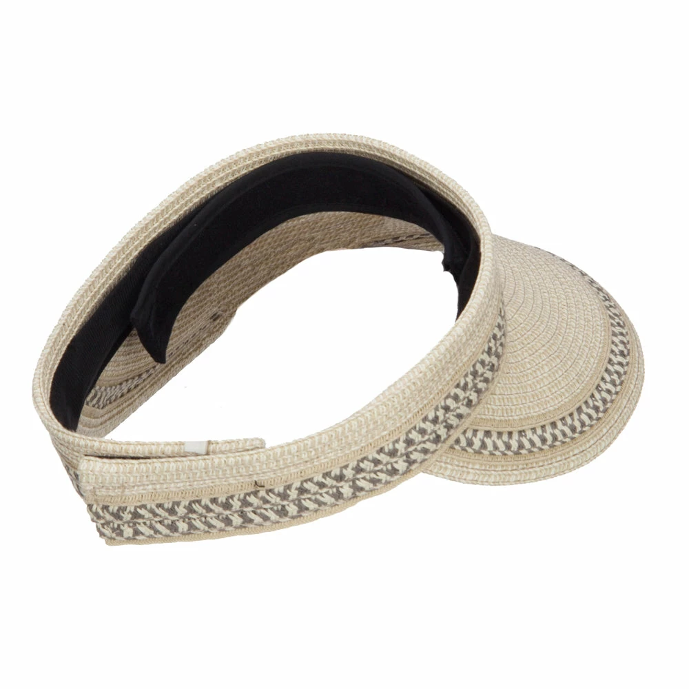 Jeanne Simmons UPF 50+ Herringbone Braid Rollable Visor - Image 13