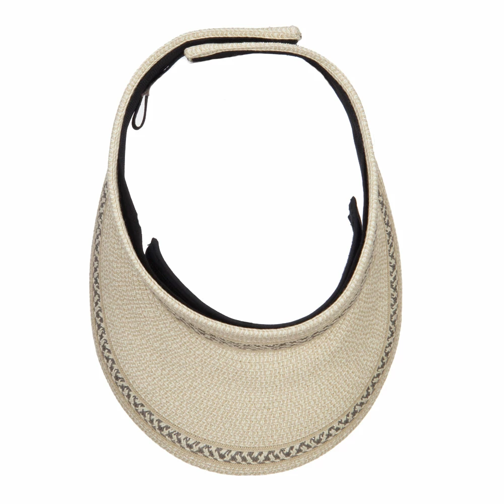 Jeanne Simmons UPF 50+ Herringbone Braid Rollable Visor - Image 15