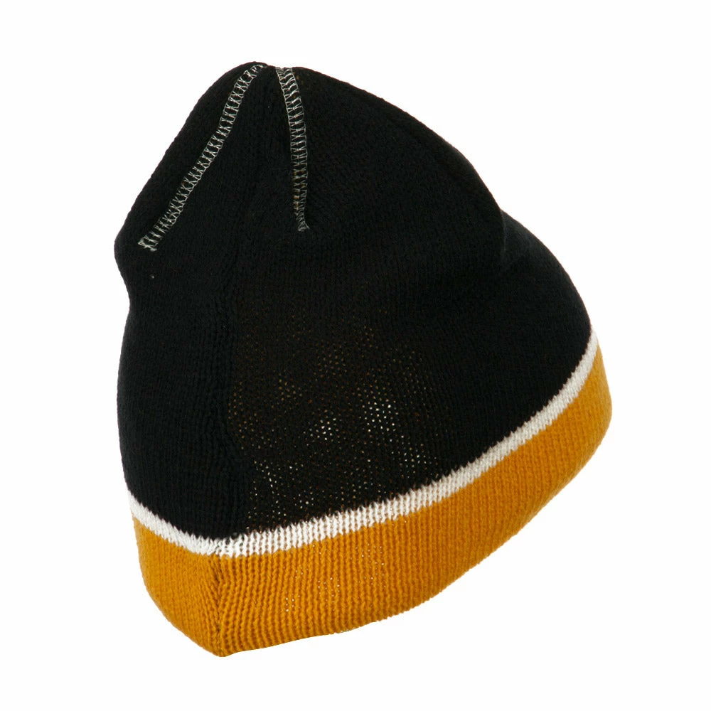 Outdoor Jacquard Striped Knit Beanie - Image 3