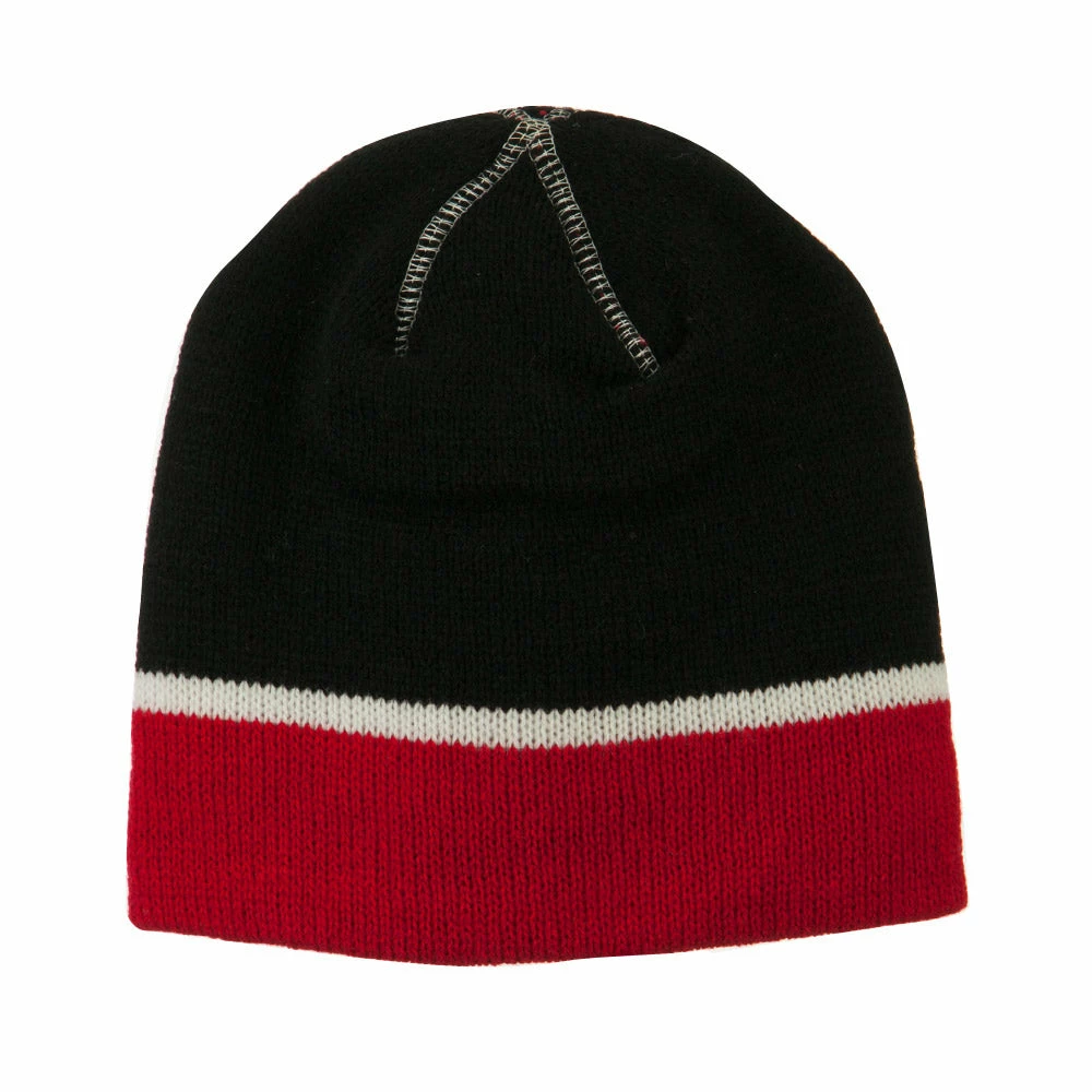 Outdoor Jacquard Striped Knit Beanie - Image 35