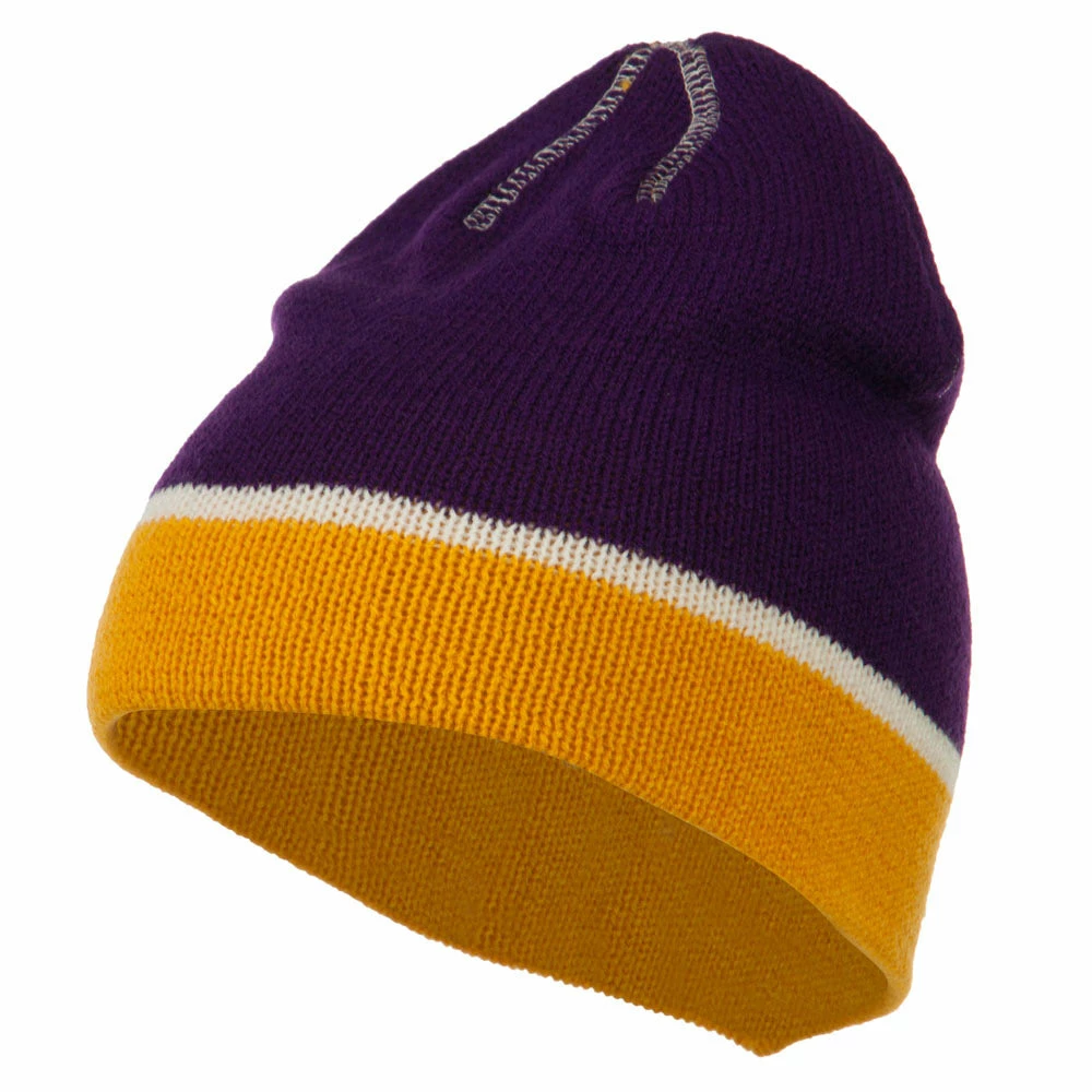 Outdoor Jacquard Striped Knit Beanie - Image 41