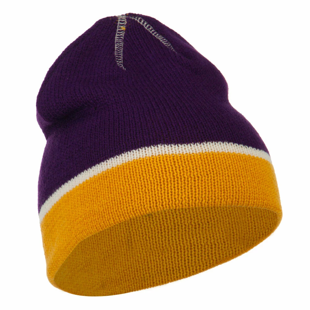 Outdoor Jacquard Striped Knit Beanie - Image 44