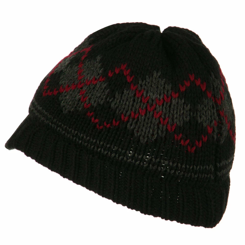 Broner Kid's Knit Peruvian Visored Beanie - Image 2