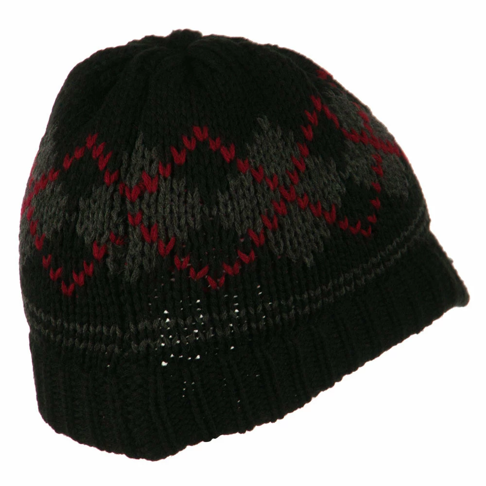 Broner Kid's Knit Peruvian Visored Beanie - Image 3