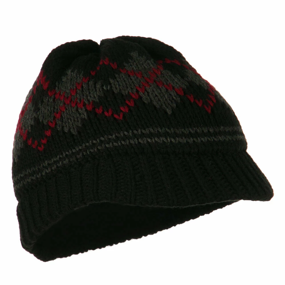Broner Kid's Knit Peruvian Visored Beanie - Image 4