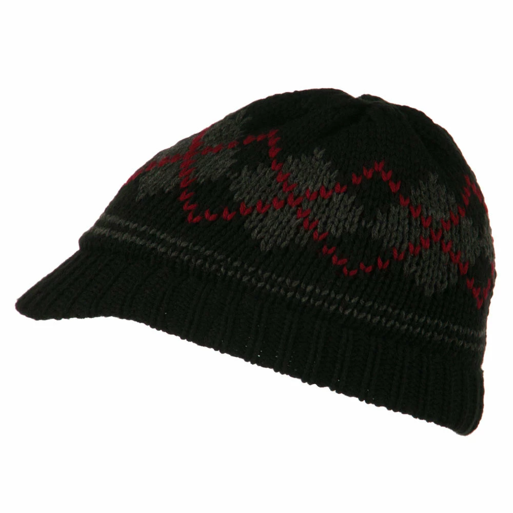 Broner Kid's Knit Peruvian Visored Beanie - Image 5