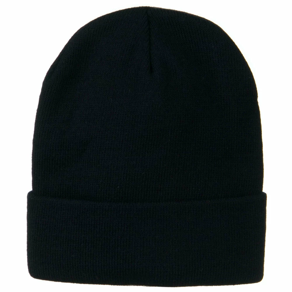 MG 12 Inch Long Knitted Beanie - Image 3