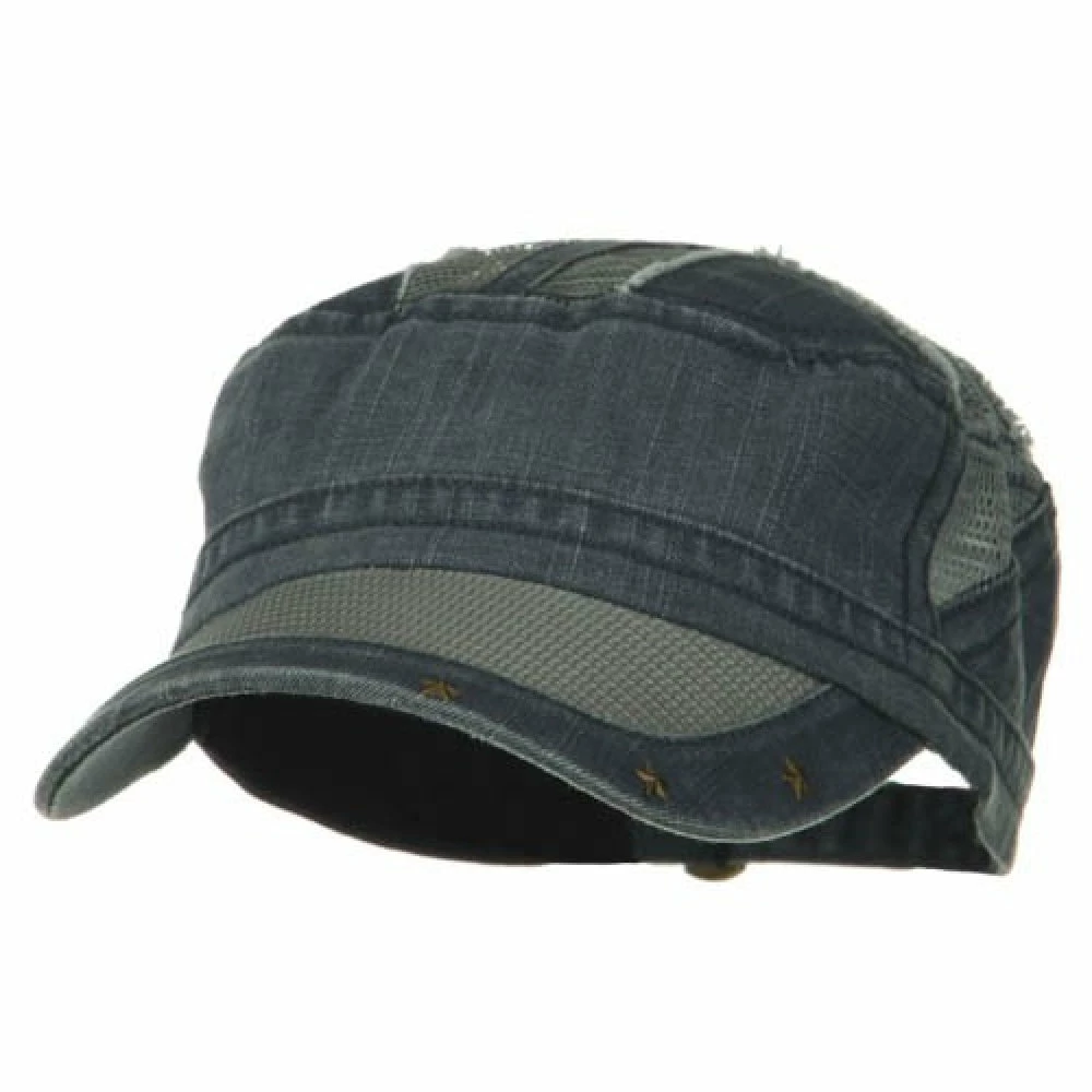 MG Heavy Washed Mesh Bill Army Cap - Image 11