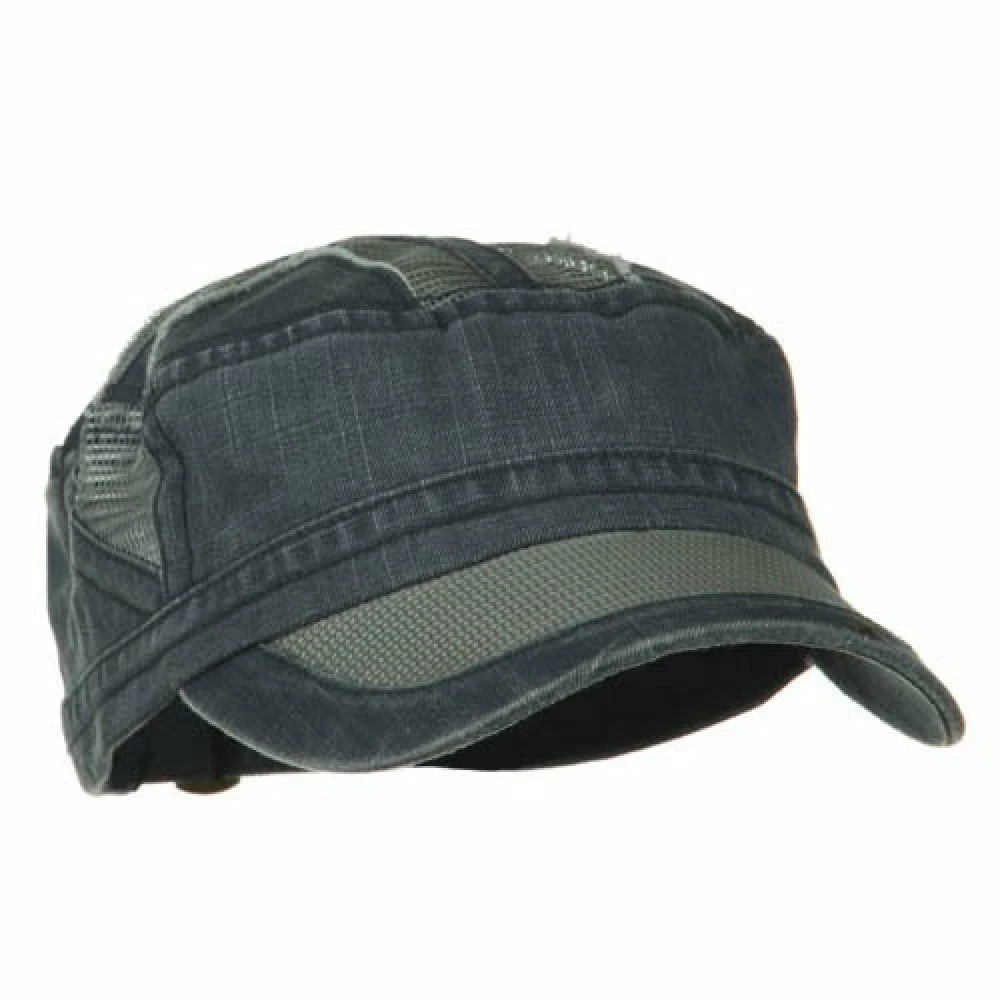 MG Heavy Washed Mesh Bill Army Cap - Image 14