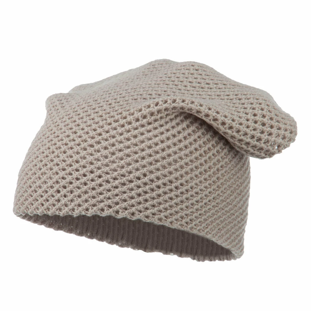 Cheveux Mesh Knit Crown Deep Beanie - Image 11
