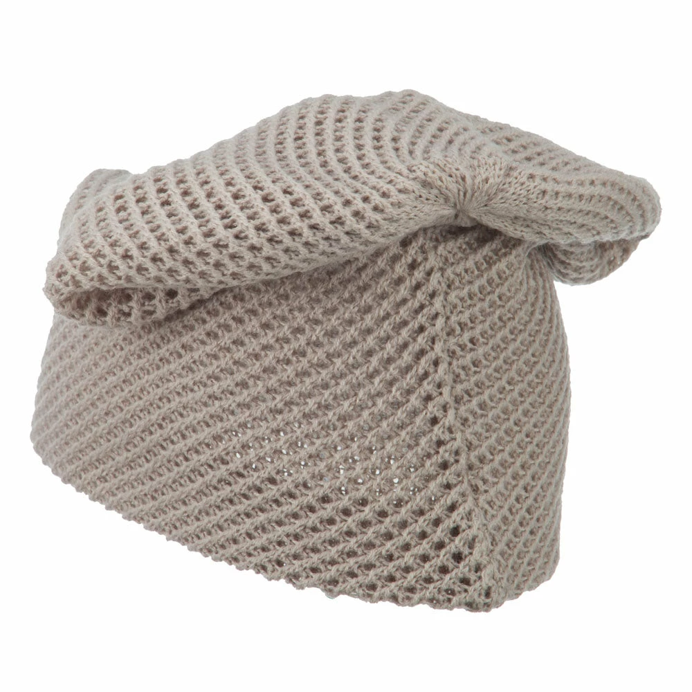 Cheveux Mesh Knit Crown Deep Beanie - Image 12