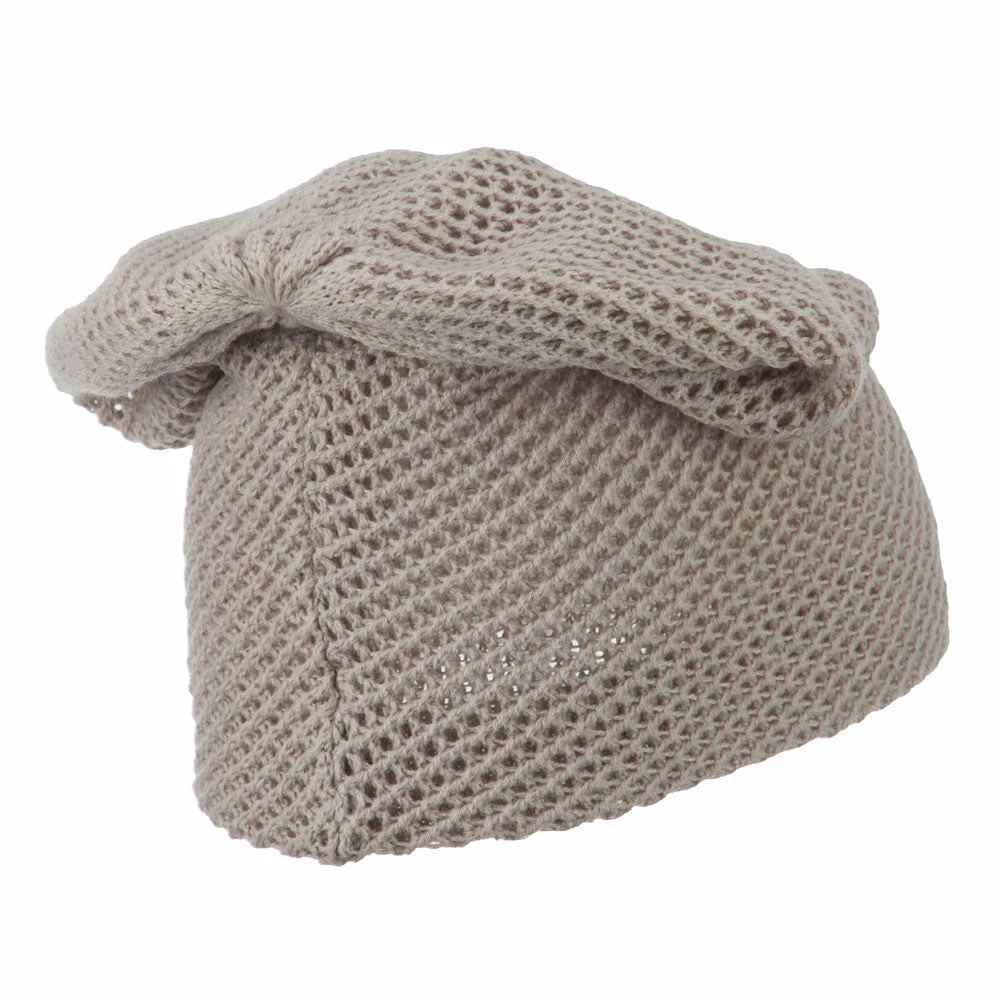 Cheveux Mesh Knit Crown Deep Beanie - Image 13