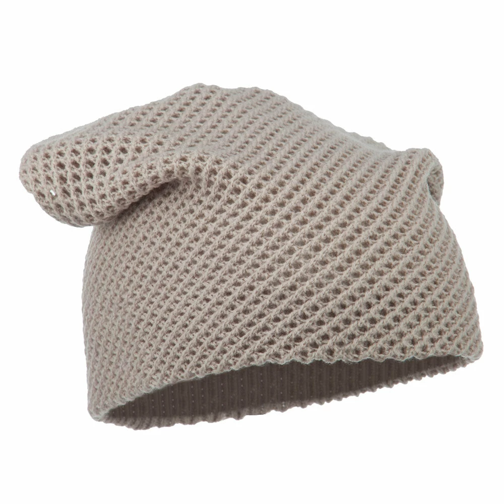 Cheveux Mesh Knit Crown Deep Beanie - Image 14