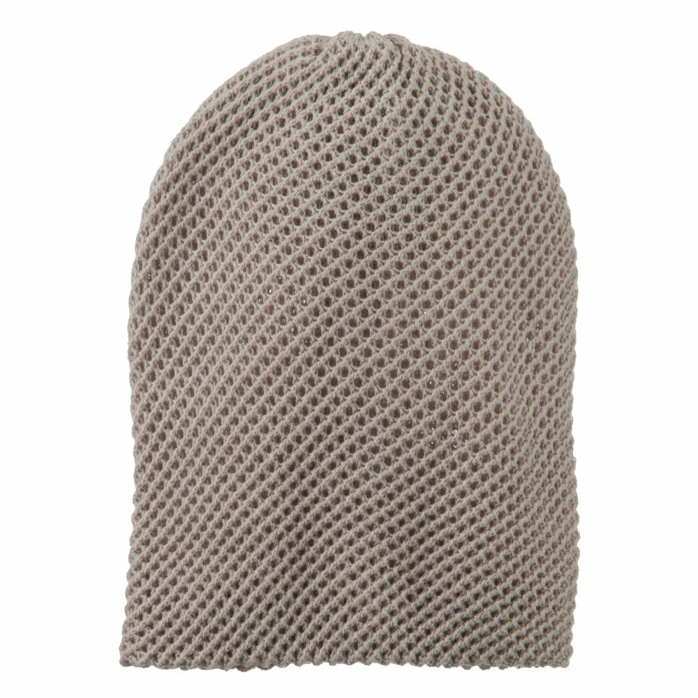 Cheveux Mesh Knit Crown Deep Beanie - Image 15