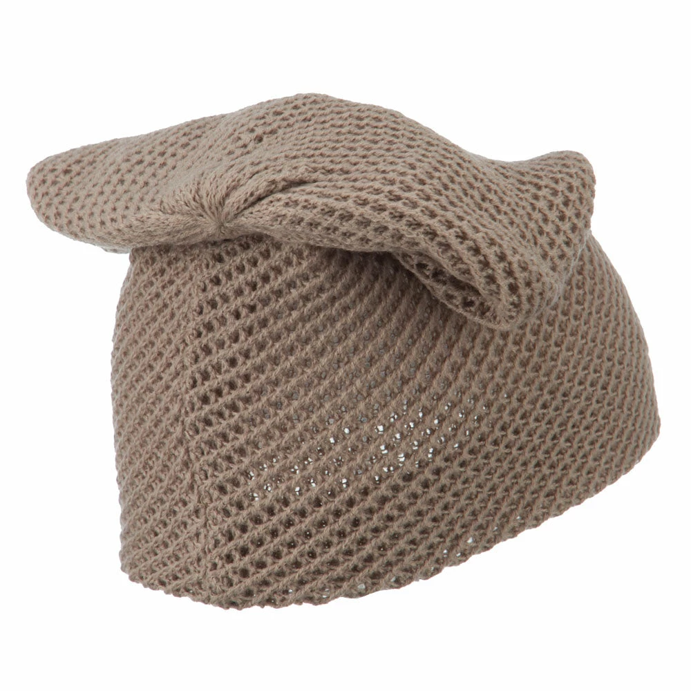 Cheveux Mesh Knit Crown Deep Beanie - Image 18