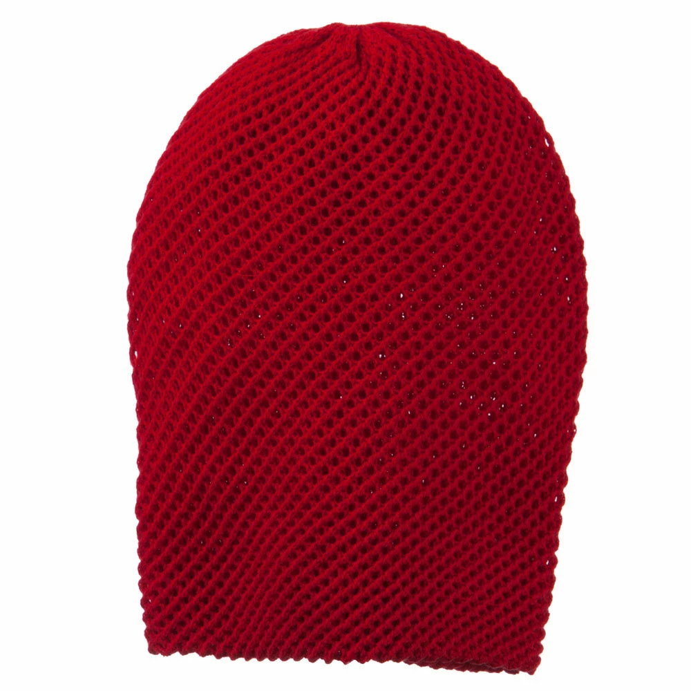 Cheveux Mesh Knit Crown Deep Beanie - Image 30