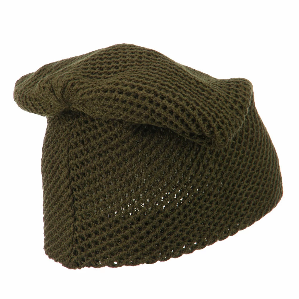 Cheveux Mesh Knit Crown Deep Beanie - Image 43