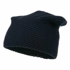 Cheveux Mesh Knit Crown Deep Beanie