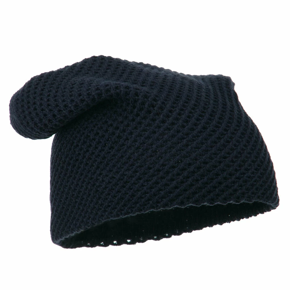 Cheveux Mesh Knit Crown Deep Beanie - Image 4