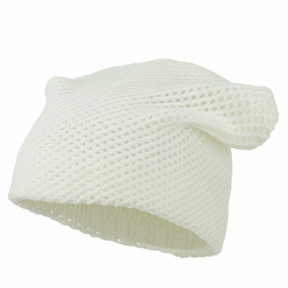 Cheveux Mesh Knit Crown Deep Beanie - Image 46