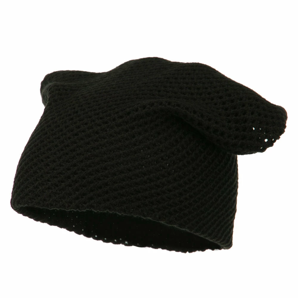 Cheveux Mesh Knit Crown Deep Beanie - Image 6