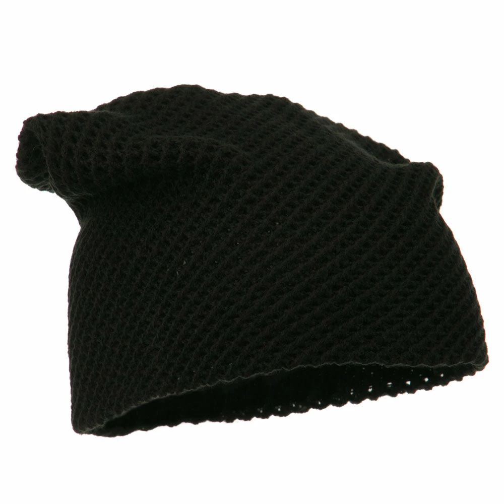 Cheveux Mesh Knit Crown Deep Beanie - Image 9
