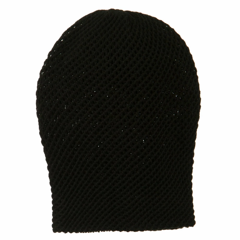 Cheveux Mesh Knit Crown Deep Beanie - Image 10