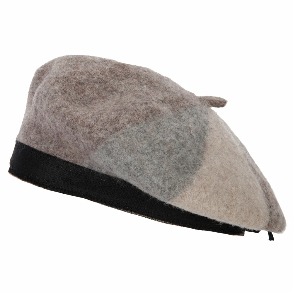 Jeanne Simmons Women's 3 Panel Color Design Wool Beret Hat - Image 15