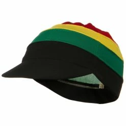 Broadway Multi Color Visor Spandex Beanie Cap