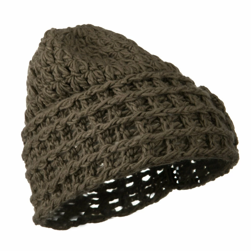 Jeanne Simmons Woman's Knit Acrylic Flower Beanie - Image 10