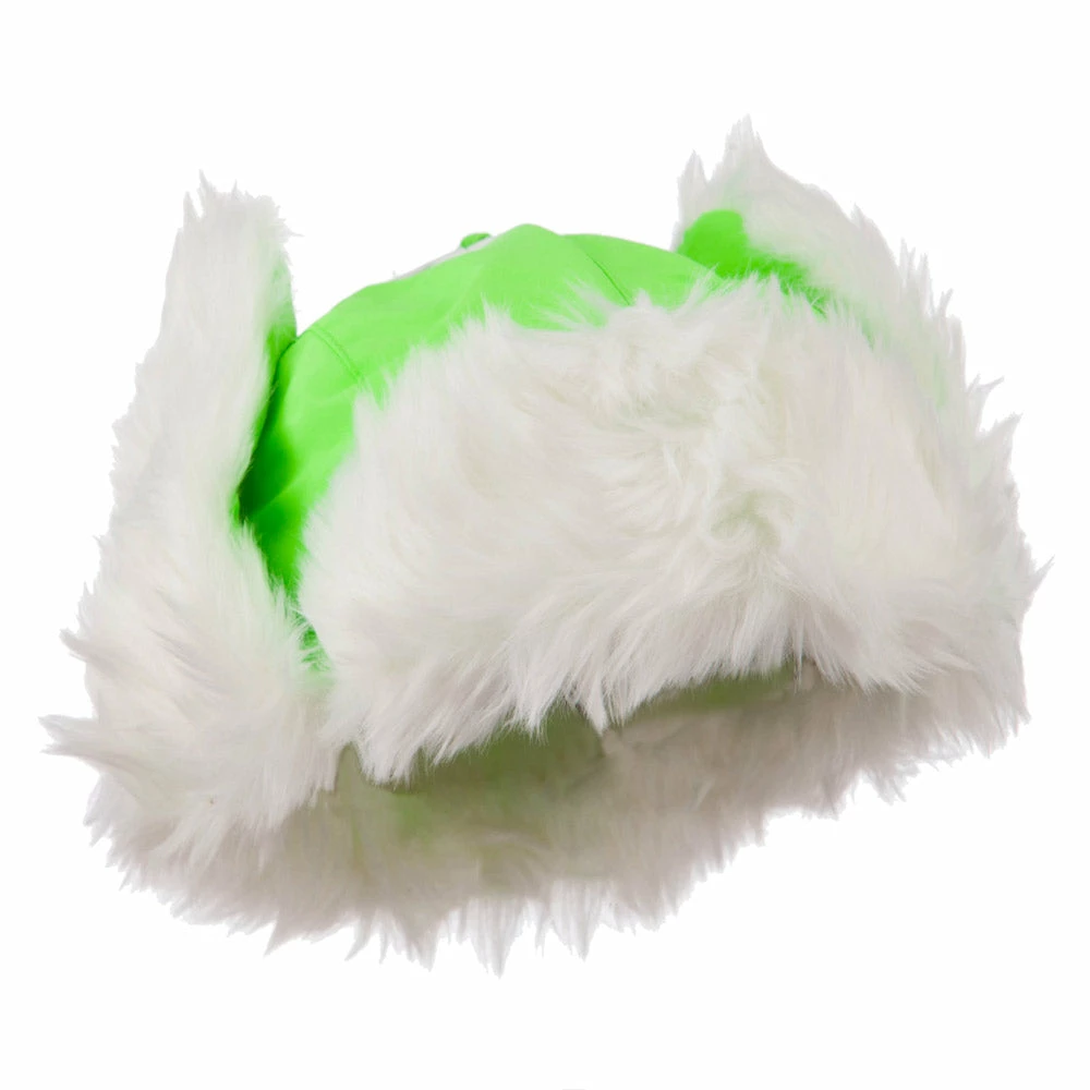 Decky Neon Faux Fur Aviator Trooper Hat - Image 10