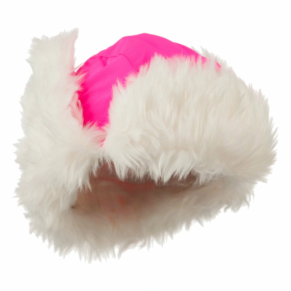Decky Neon Faux Fur Aviator Trooper Hat - Image 5