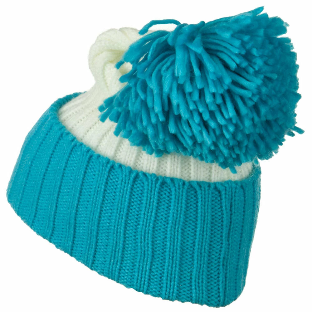 G And S Neon Knit Hat With Pom Pom - Image 18