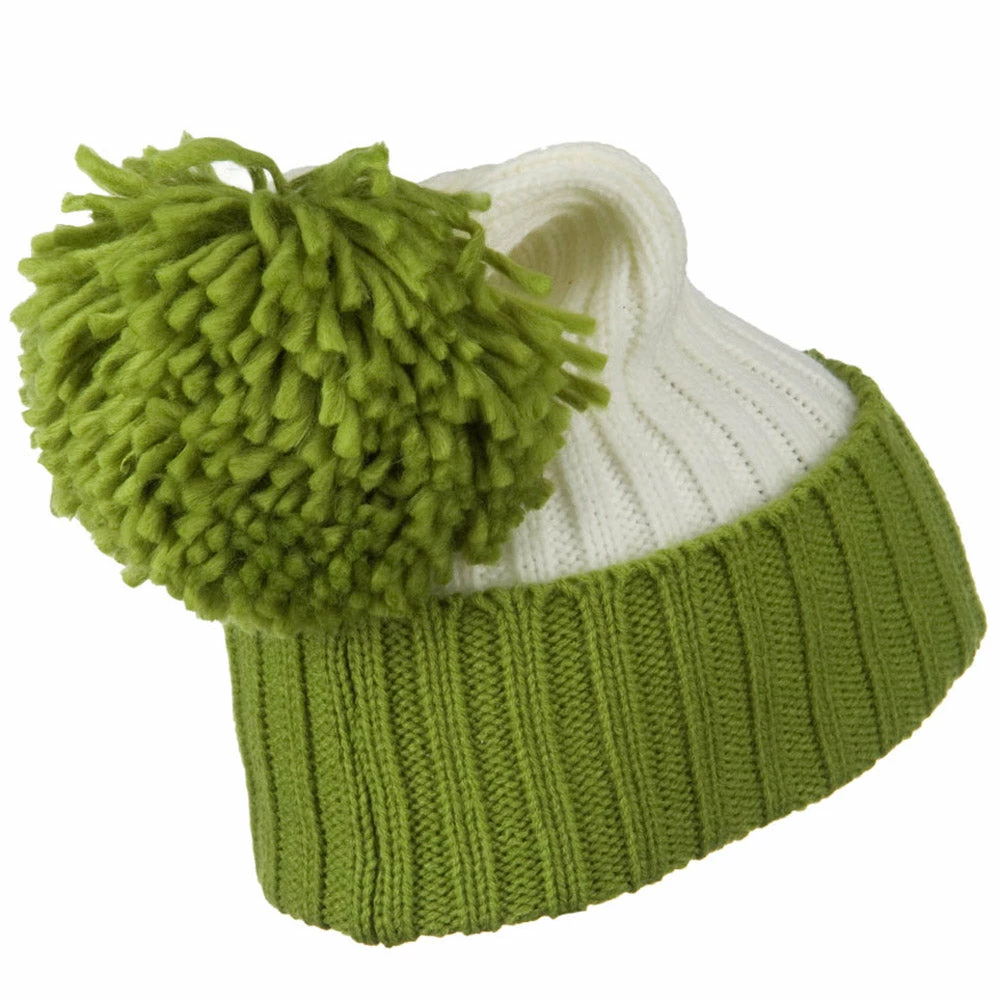 G And S Neon Knit Hat With Pom Pom - Image 27