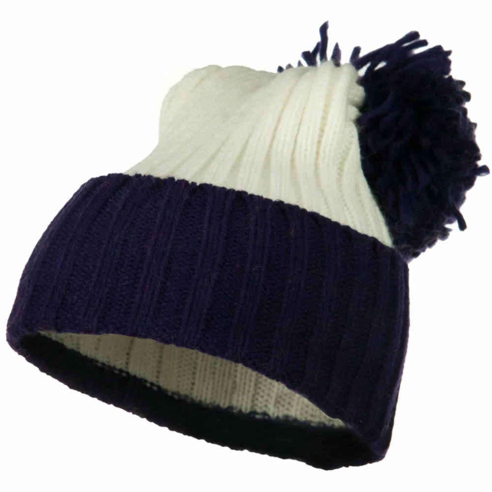 G And S Neon Knit Hat With Pom Pom - Image 6