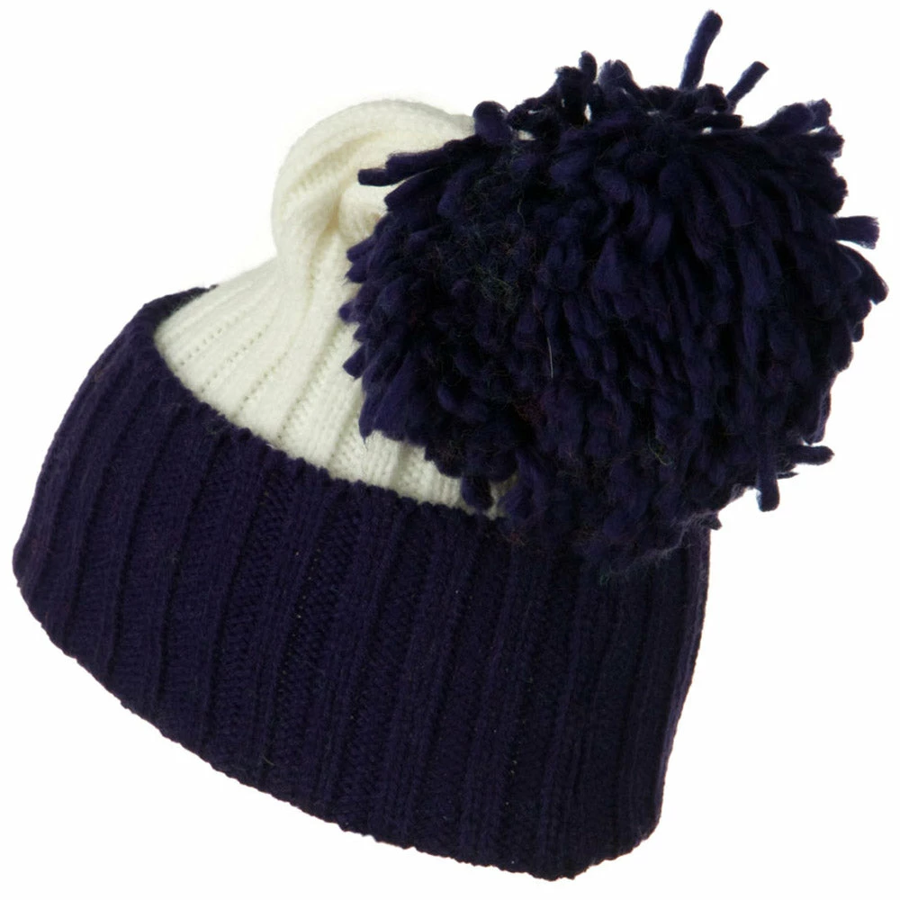 G And S Neon Knit Hat With Pom Pom - Image 9