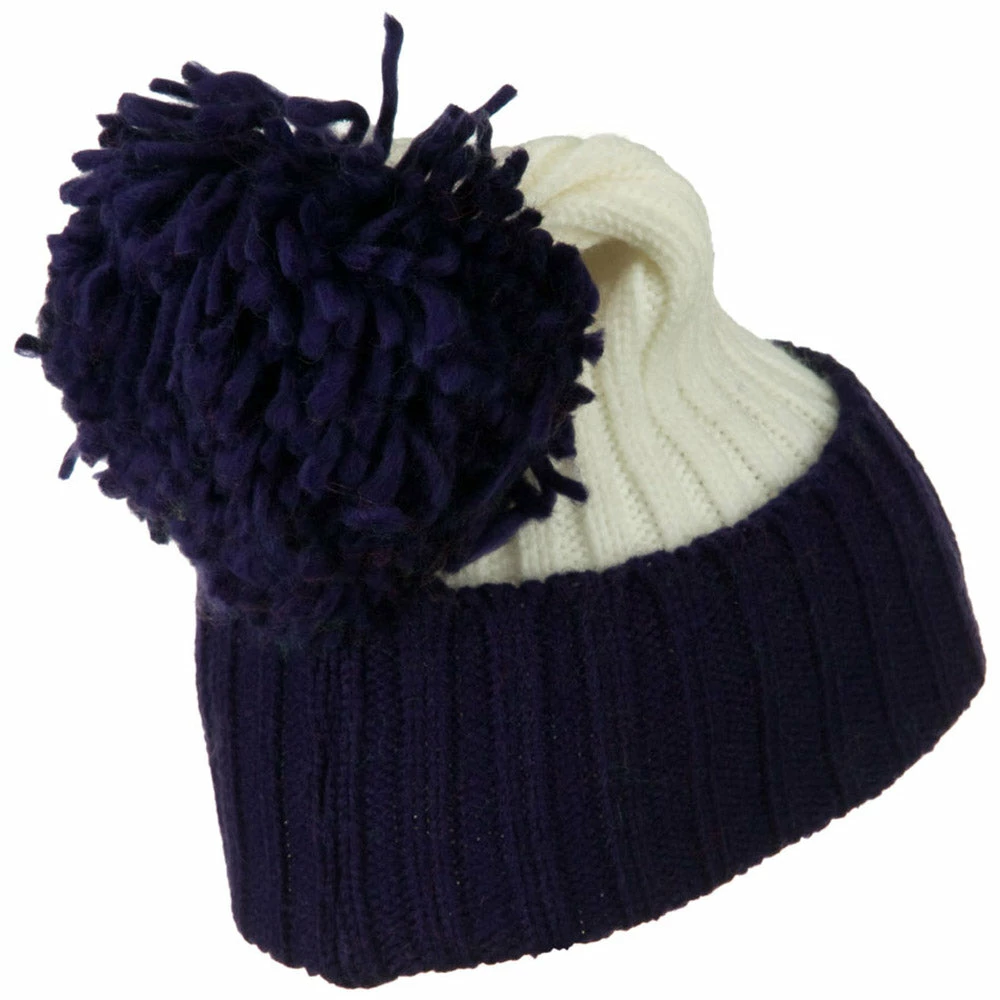 G And S Neon Knit Hat With Pom Pom - Image 8